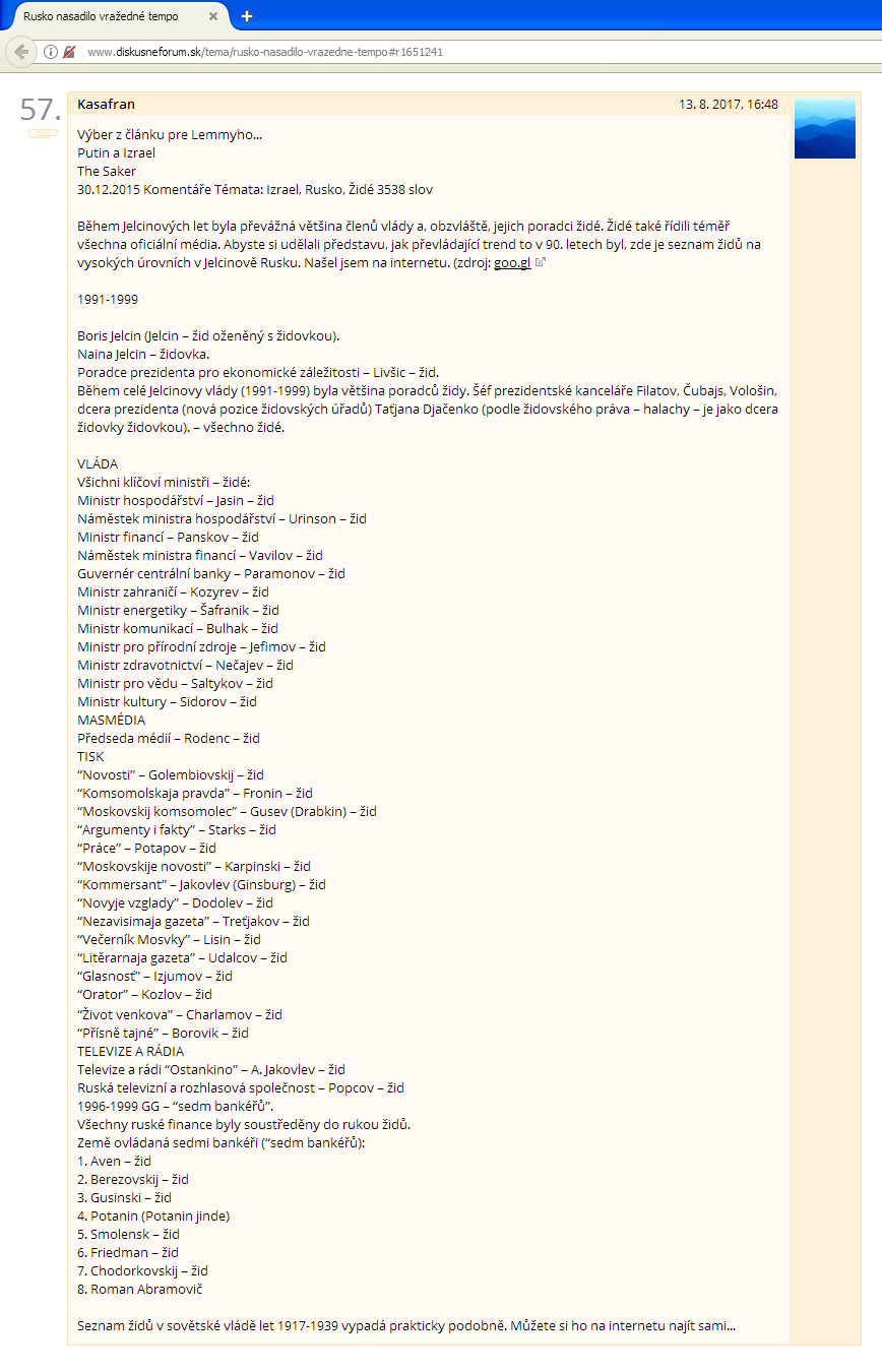 Kasafran o Židoch (zoznam Židov)